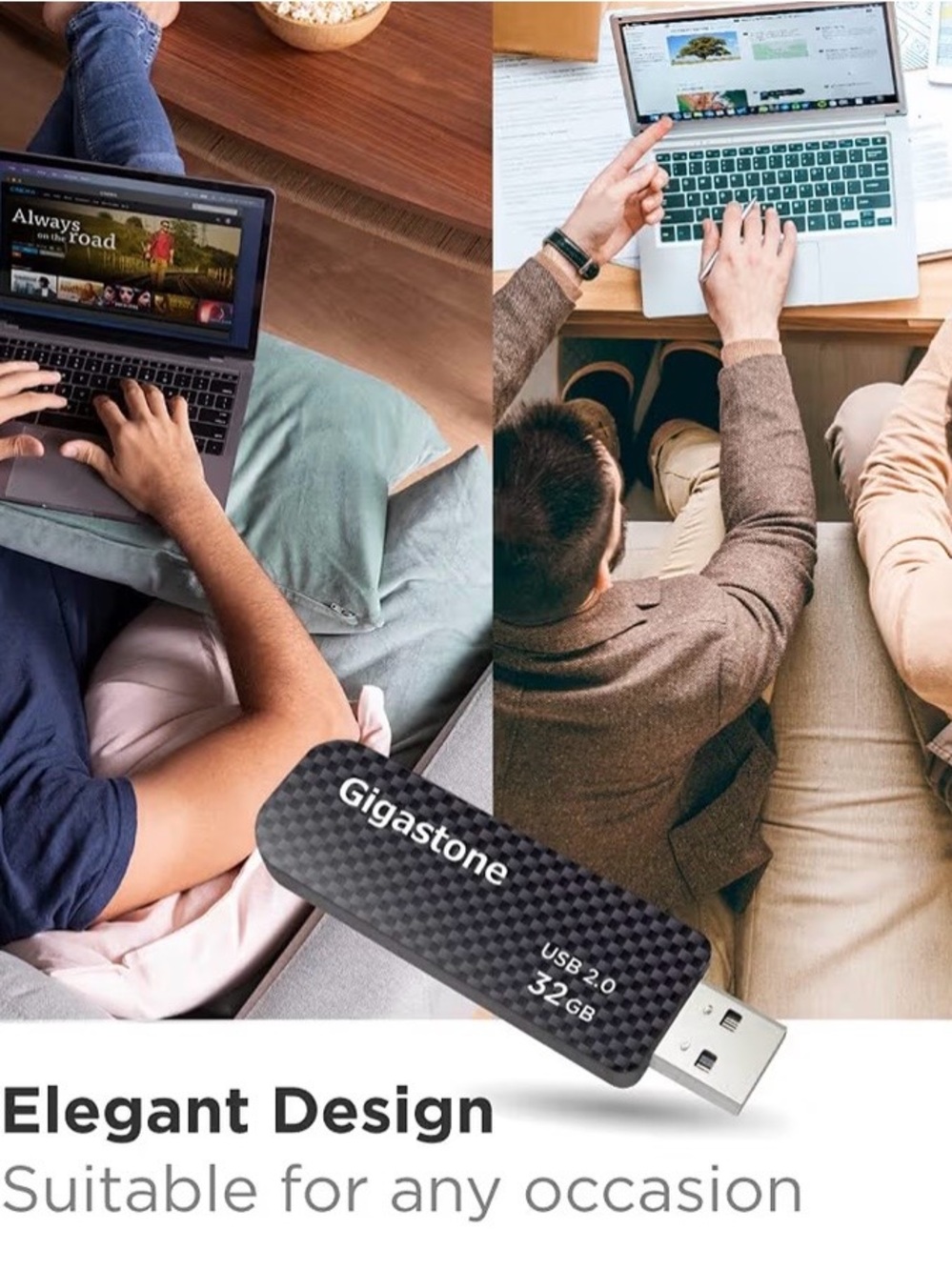 Gigastone V30 32GB USB 2.0 Flash Drive 5-Pack Retractable Pen Drives - Picture 3 of 10